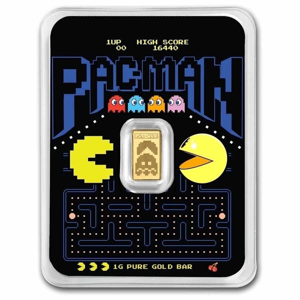 1 gram Gold Bar – PAC-MAN 45th Anniversary in TEP