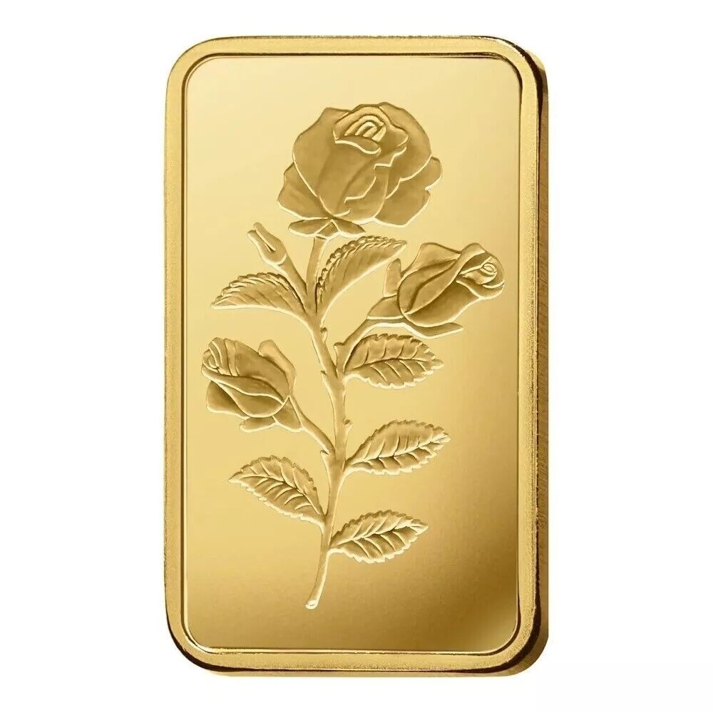 PAMP Suisse Rosa 2.5 gram Gold Bar .9999 Fine Gold Bar – Sealed Assay Card