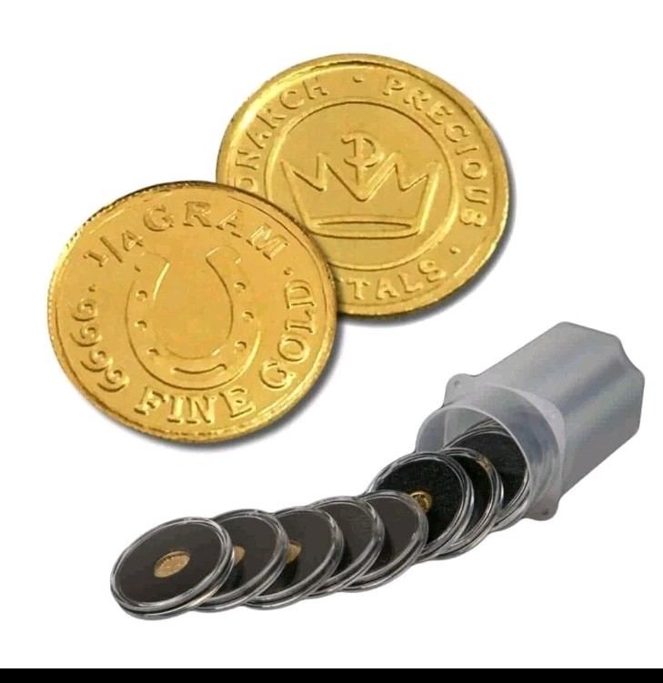 1/4 Gram .9999 Fine Gold Round – Lucky Horseshoe (Sealed in Capsule)