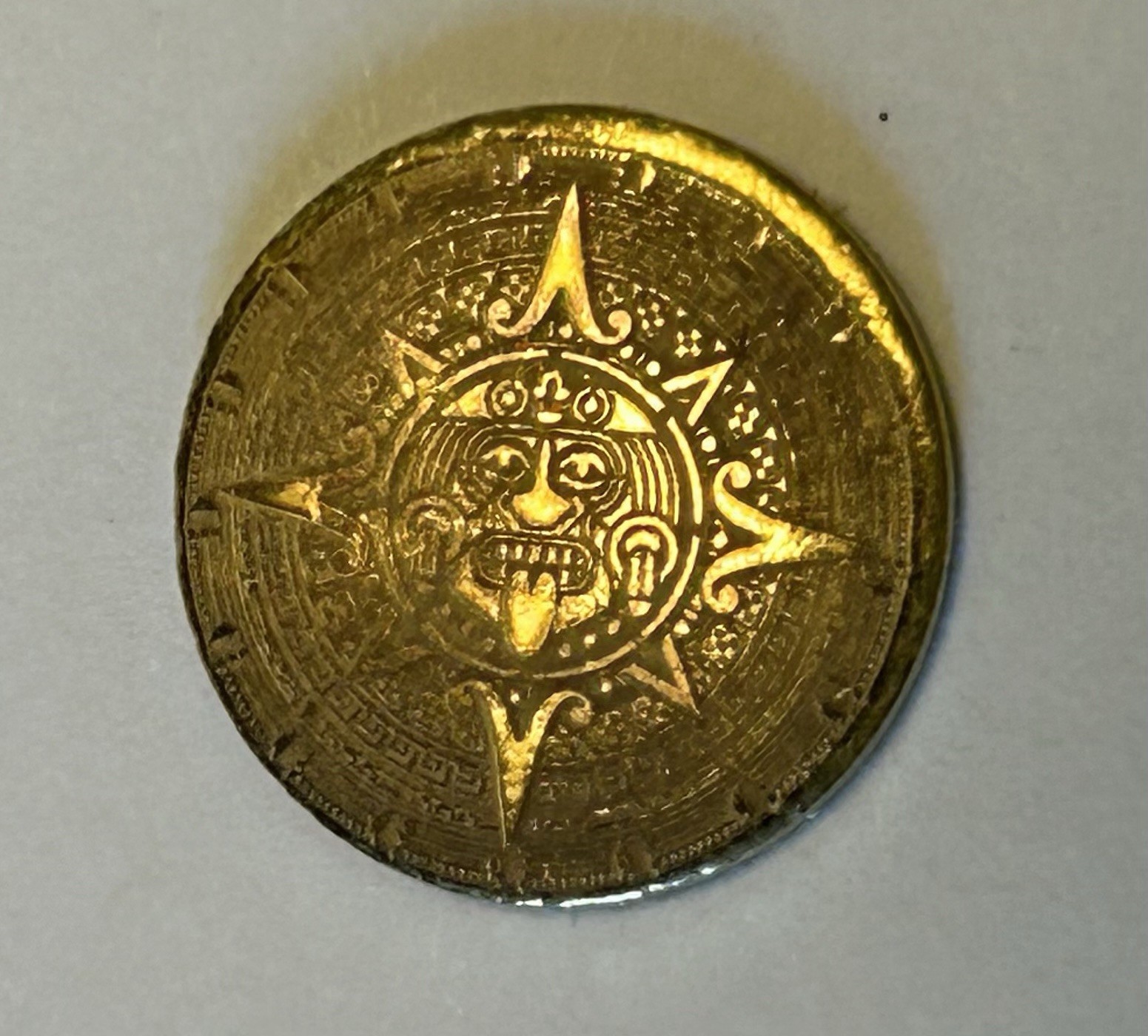 MK Barz Bullion Aztec 1/10 oz .9999 Fine Gold Round – RARE
