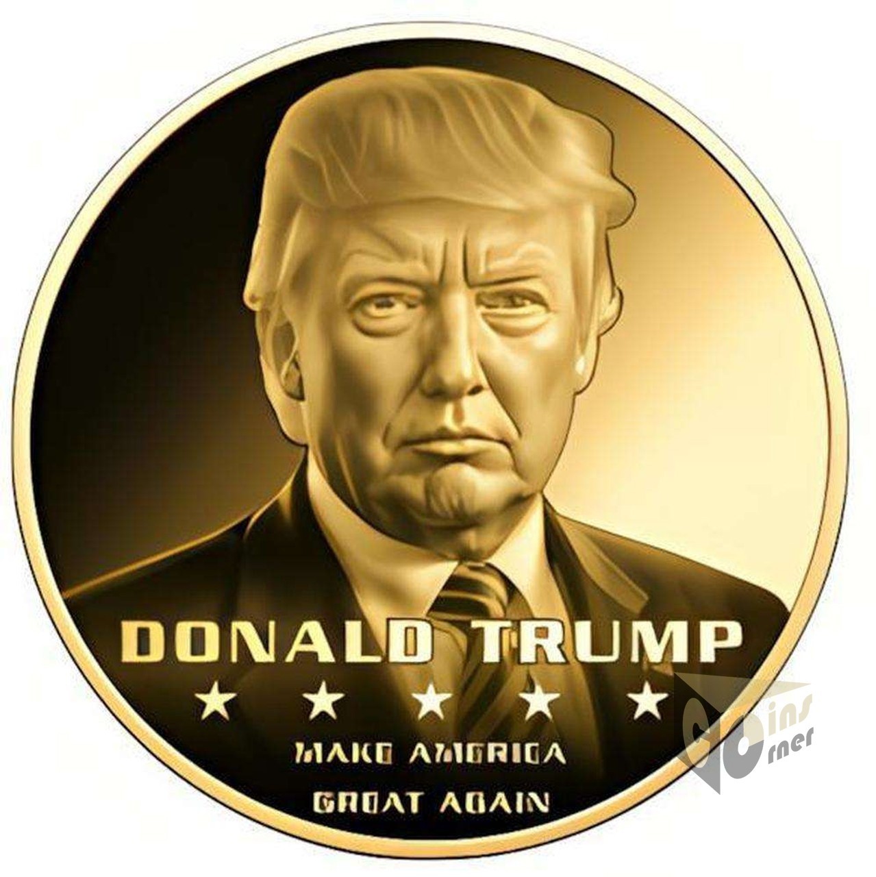 Donald Trump 1/1000 Oz 999 Gold Medal