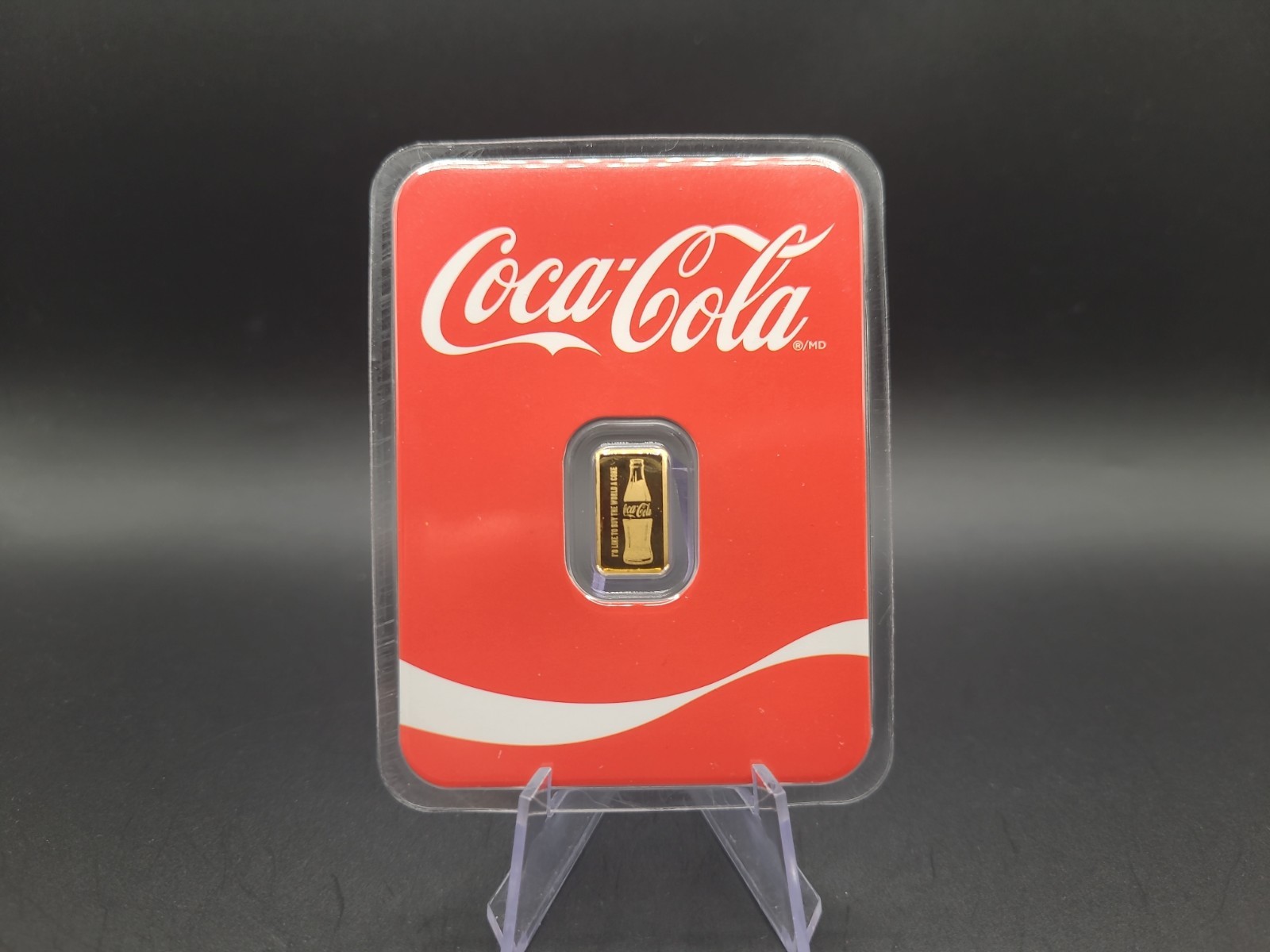 .5 g .9999 Gold Coca-Cola Bar Licensed Collectible