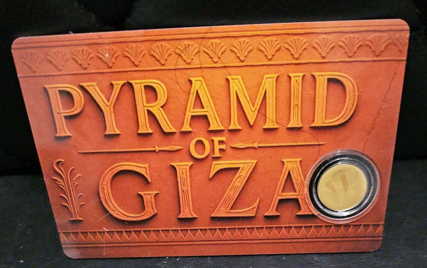 Niue Pyramid of Giza 1/1000 oz .9999 Gold Coin in Card bullion. 2025