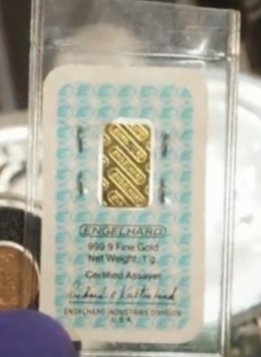 1 gram Gold Bar – Engelhard (In Assay)- Vintage ASSAY- “D” Series -Virgin Sealed