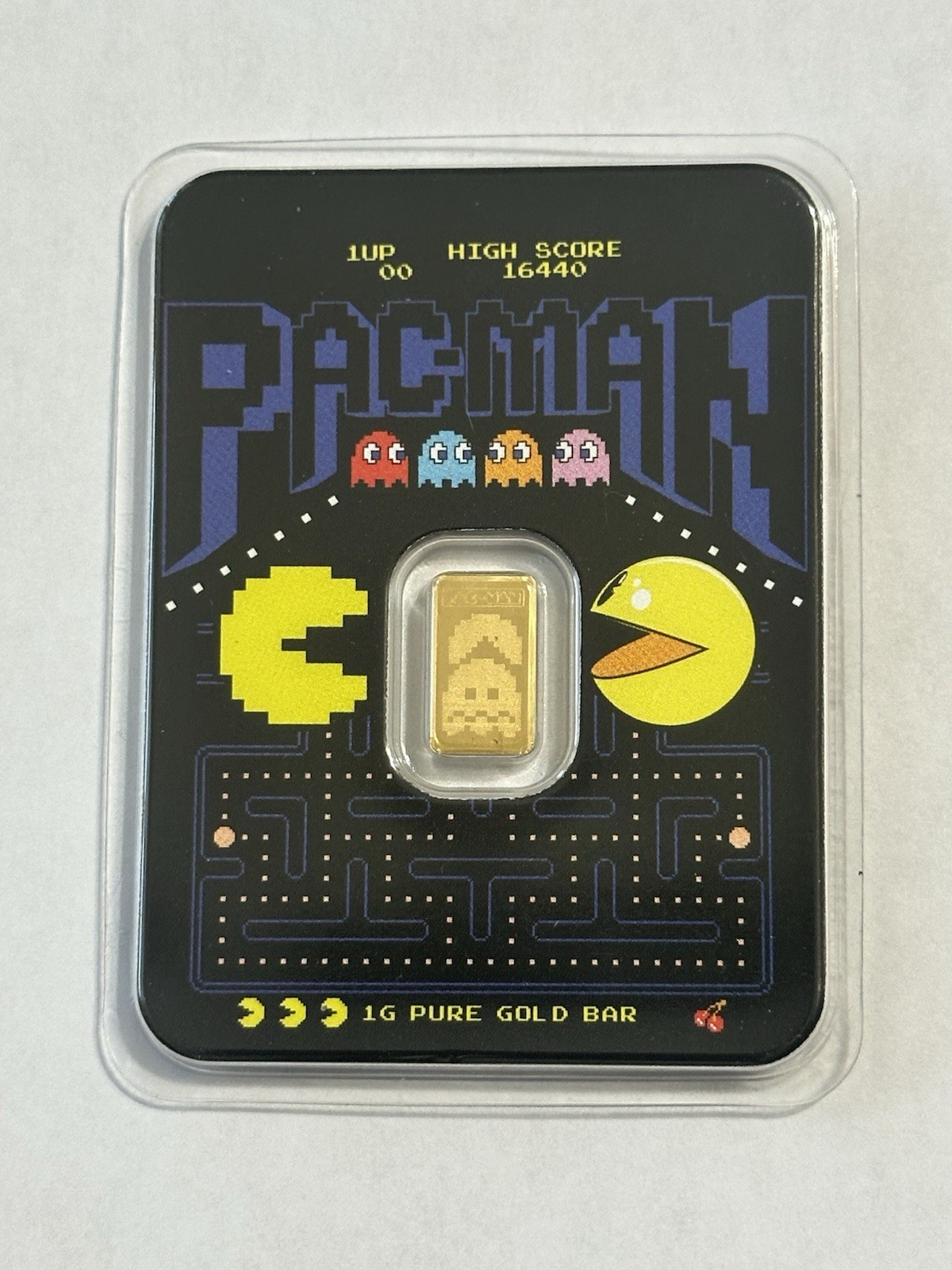 1 gram Pure Gold Bar – PAC-MAN 45th Anniversary 6,000 Mintage