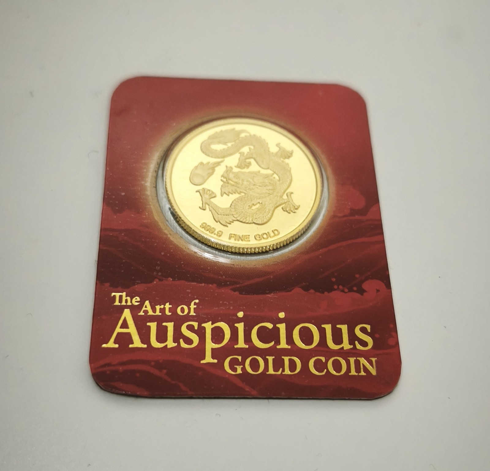 10g 24K Gold Coin Year of the Dragon 2012 99.99% Pure Sealed Limited edition