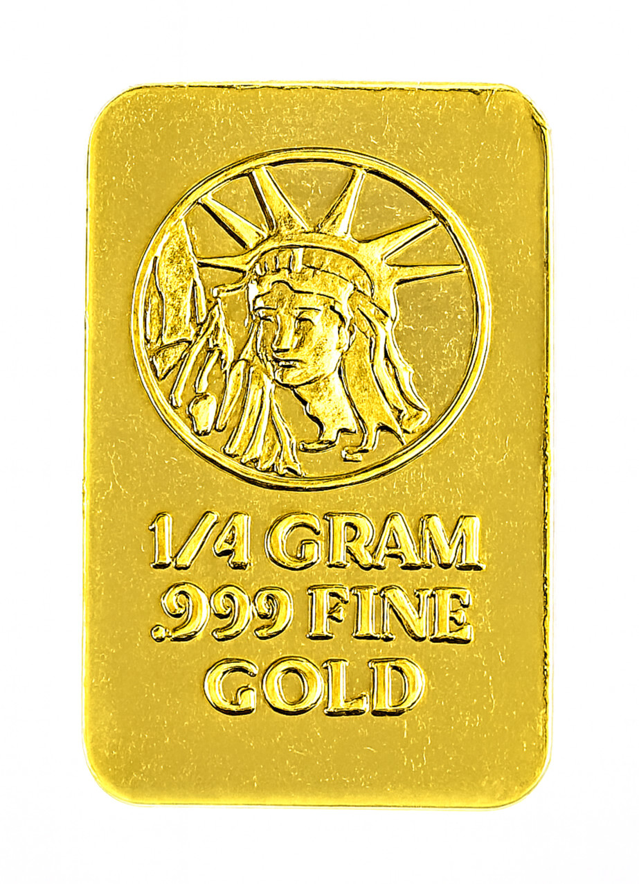 24K Gold .999 Pure Bar Bullion Fractional Gold Lady Liberty America