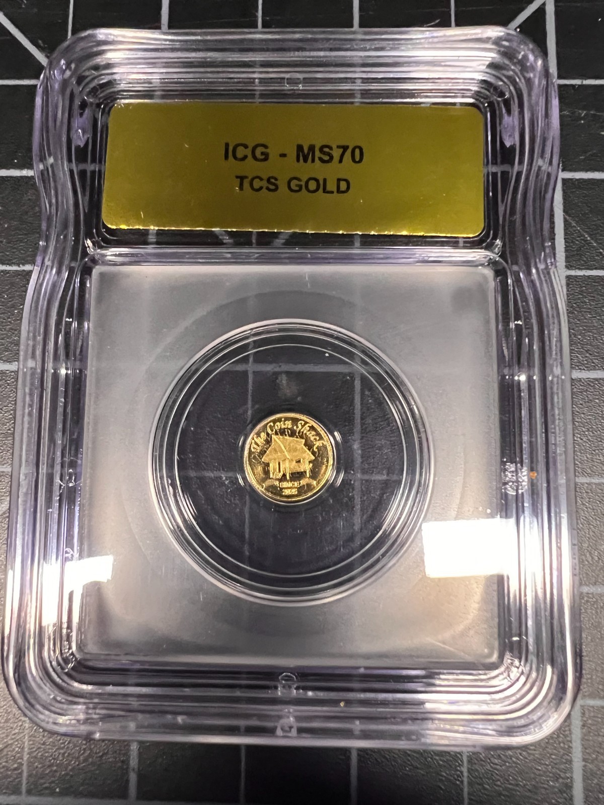 The Coin Shack TCS .9999 Fine Gold 1/200 oz – ICG Graded MS70