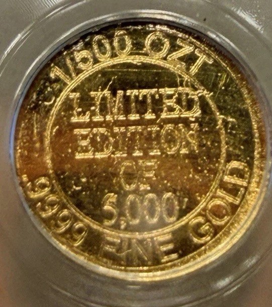 PCGS MS69 Colosseum Gold Round ND 1/500 oz Gold Precious Metal Content