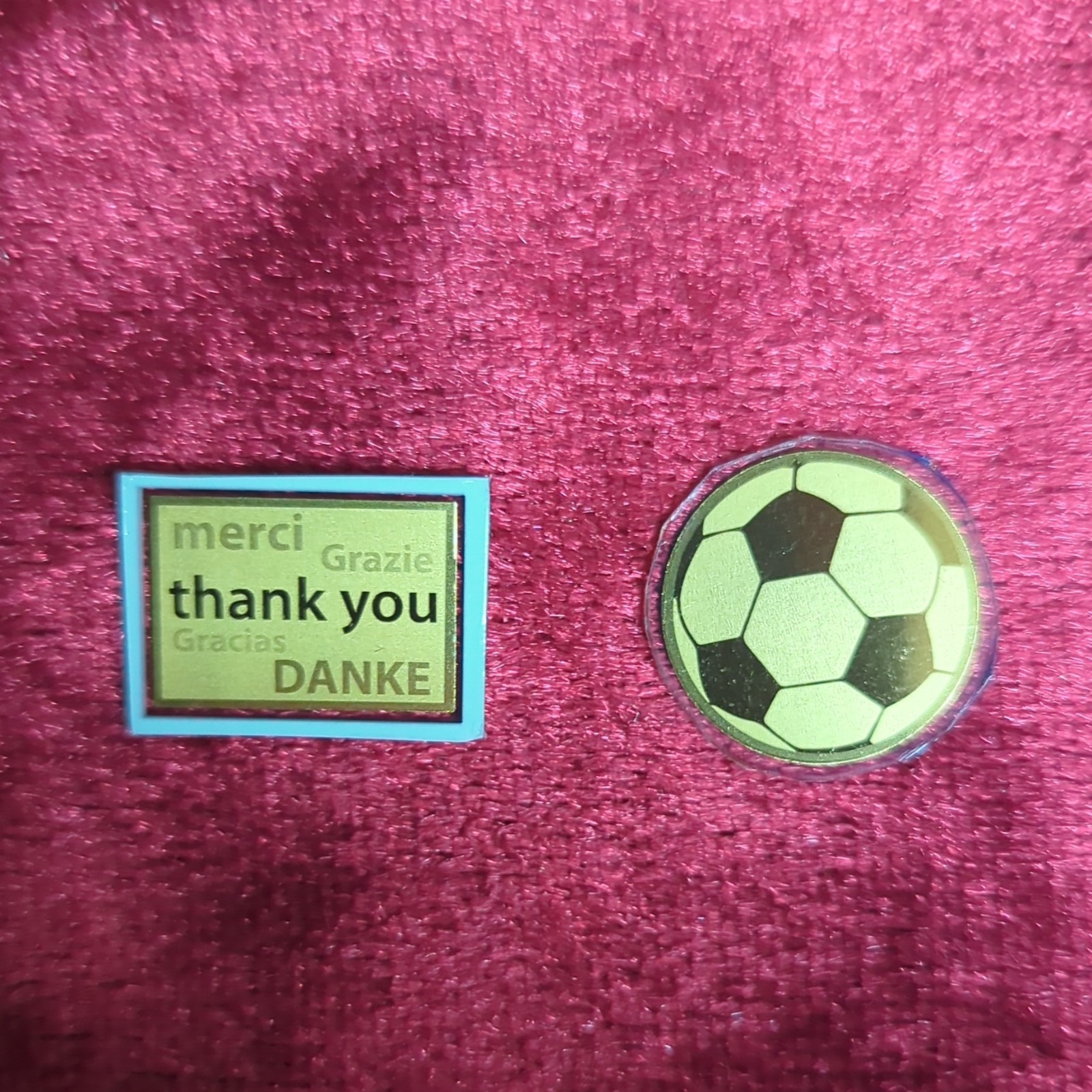 République du Chad 1/1000 oz Coin & Gabon Soccer Ball 1/1000 oz Coin