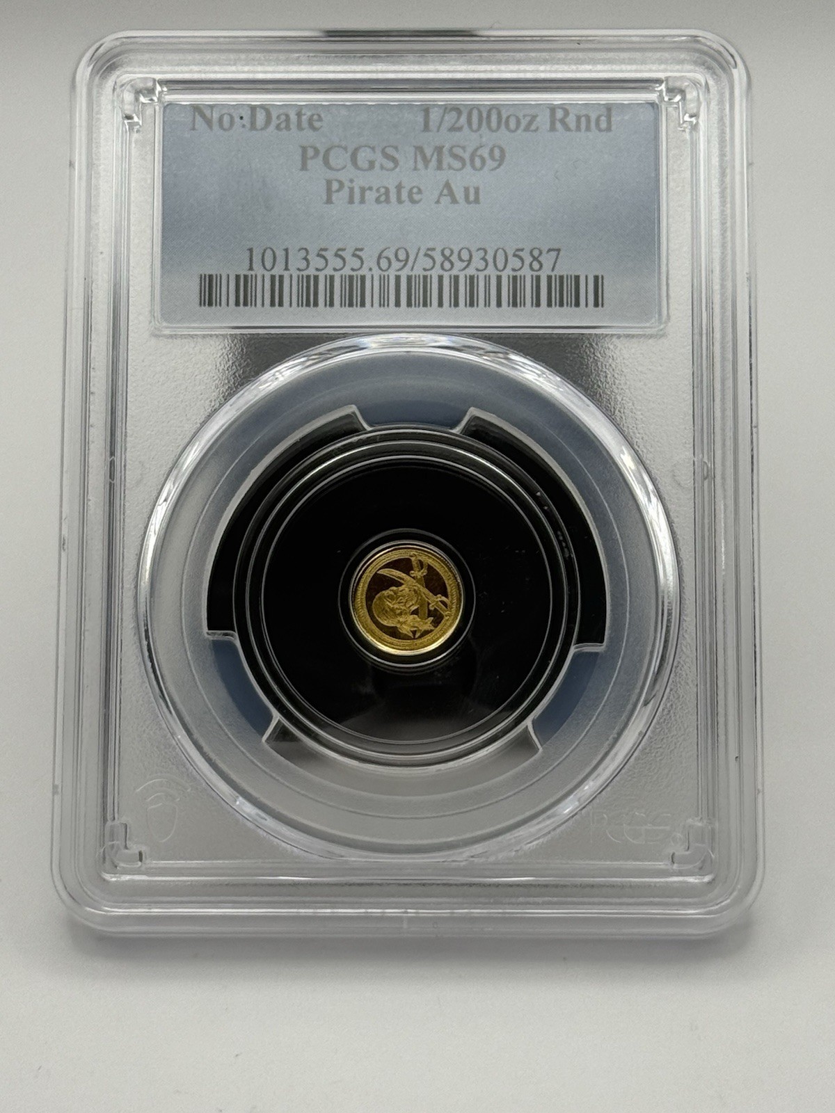 1/200 Oz Gold Round MS69 Pirate Au Limited Edition of 5,000 PCGS