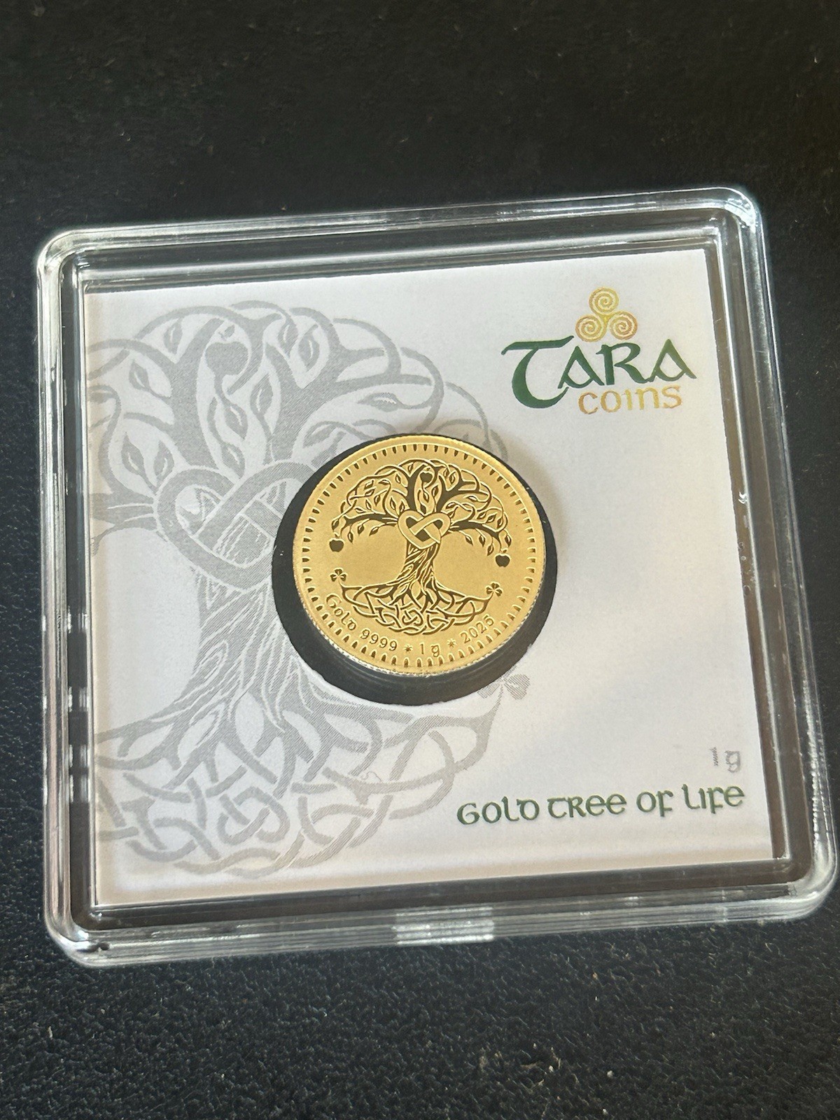 Geiger Edelmetalle 1 Gram Fine Gold Tara Coins Gold Tree of Life Sealed
