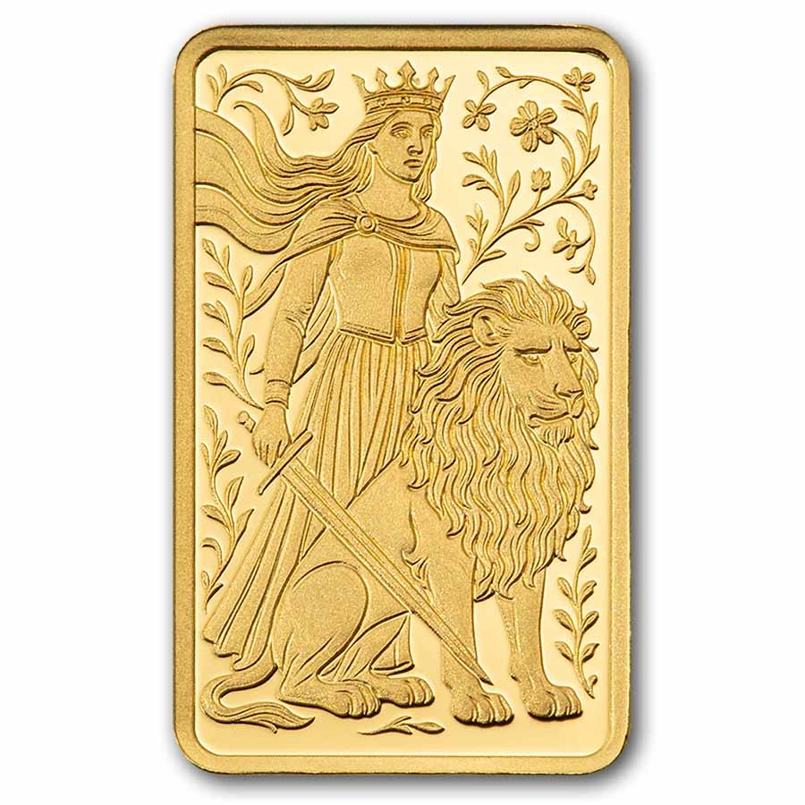 1 gram Gold Bar – PAMP Suisse Una & The Lion (In Assay w/ Sleeve)