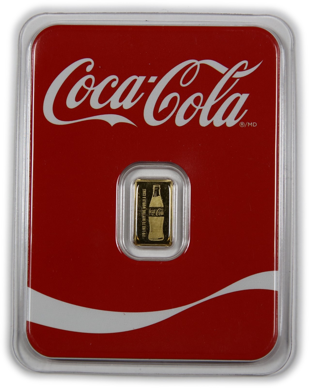 1/2 Gram PAMP Coca-Cola .9999 24k Gold Bar Assay Package Sealed #62100P