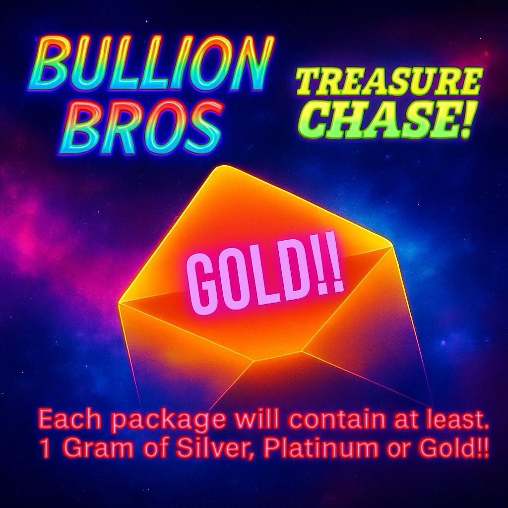 1 GRAM GOLD PLATINUM SILVER MYSTERY BOX!! TREASURE CHASER SERIES 4