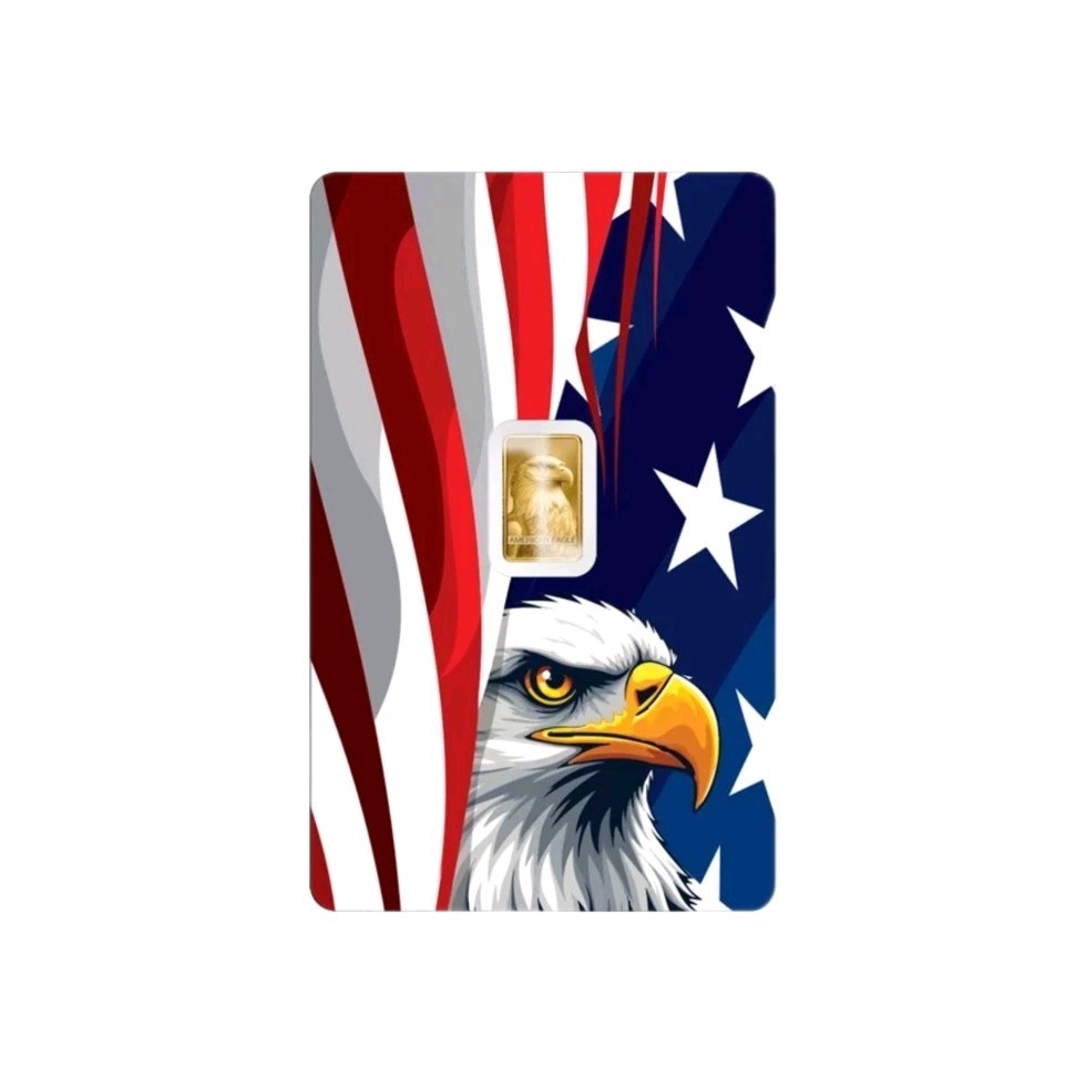 NEW 1g Gold Bar PAMP American Eagle 2026 999.9 Fine Gold NEW RARE