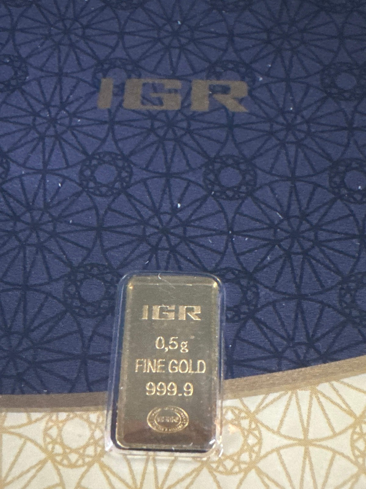 1/2 Gram Gold Bar – Istanbul Gold Refinery with Assay Certificate Card