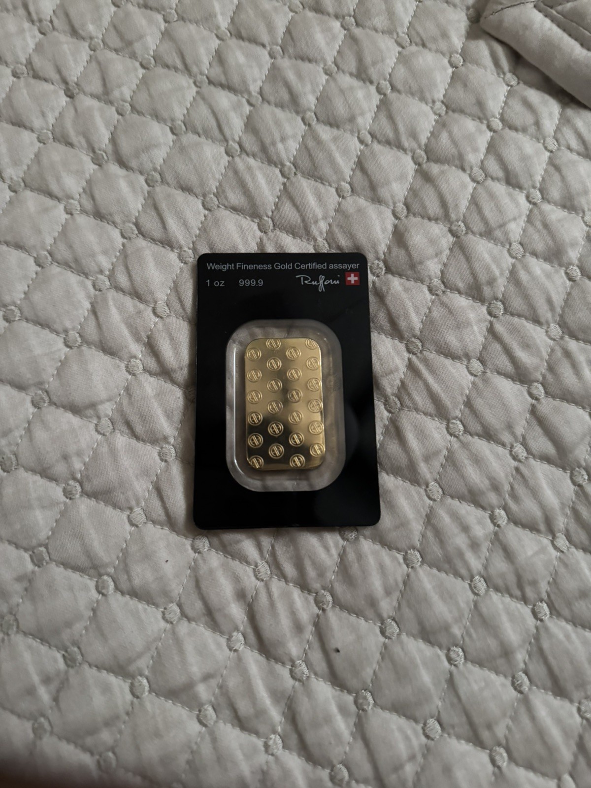 1 ox Gold bar .999 Fine Gold