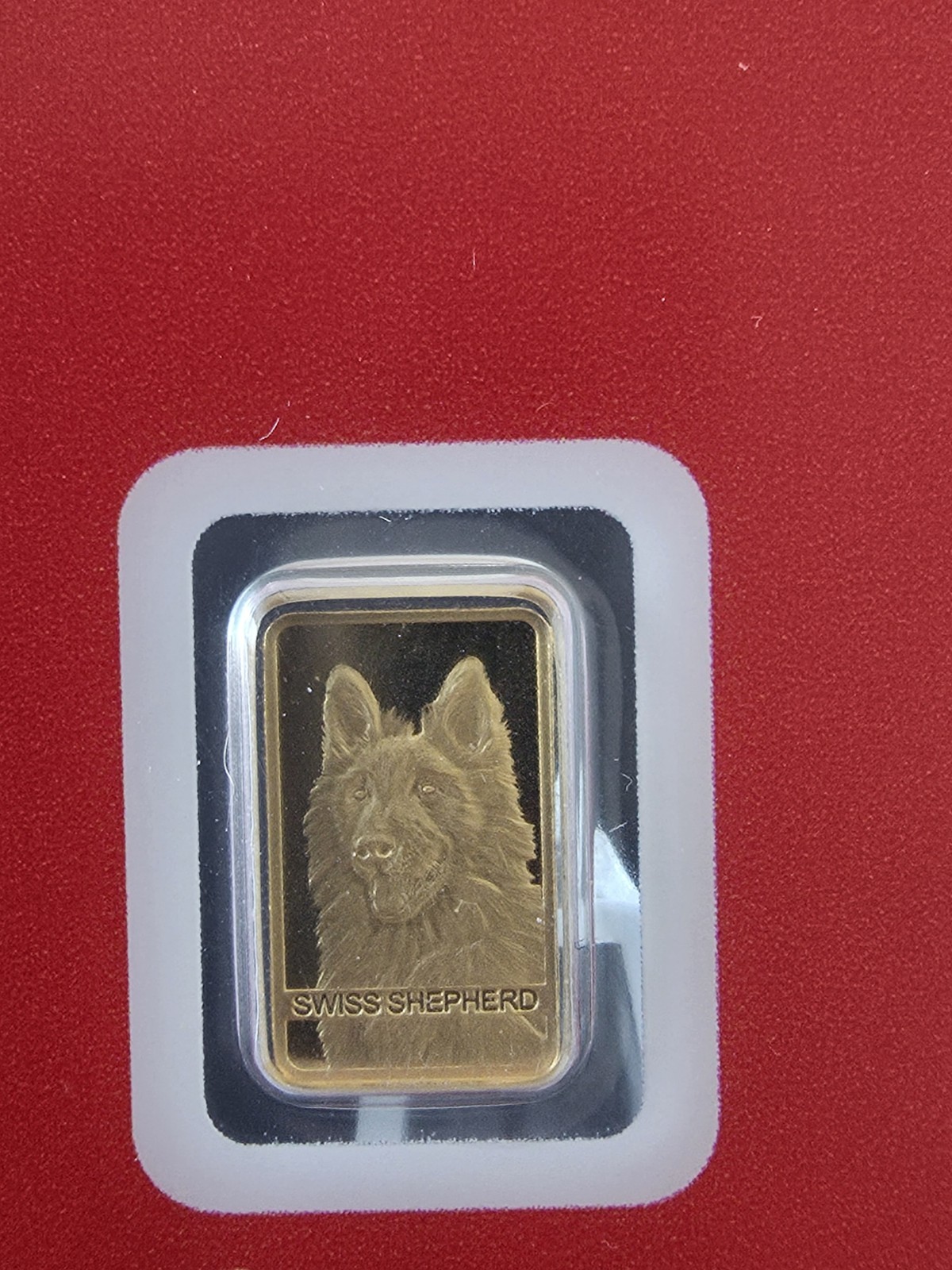 PAMP Suisse Swiss Shepherd 1g Gold Bar .999 Red Series Switzerland Goldbarren