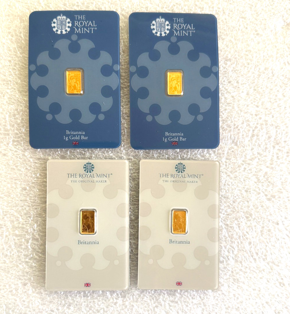 ROYAL MINT 1g Gold Bar 999.9 Fine Bullion Sealed Gift UK X 1 BAR