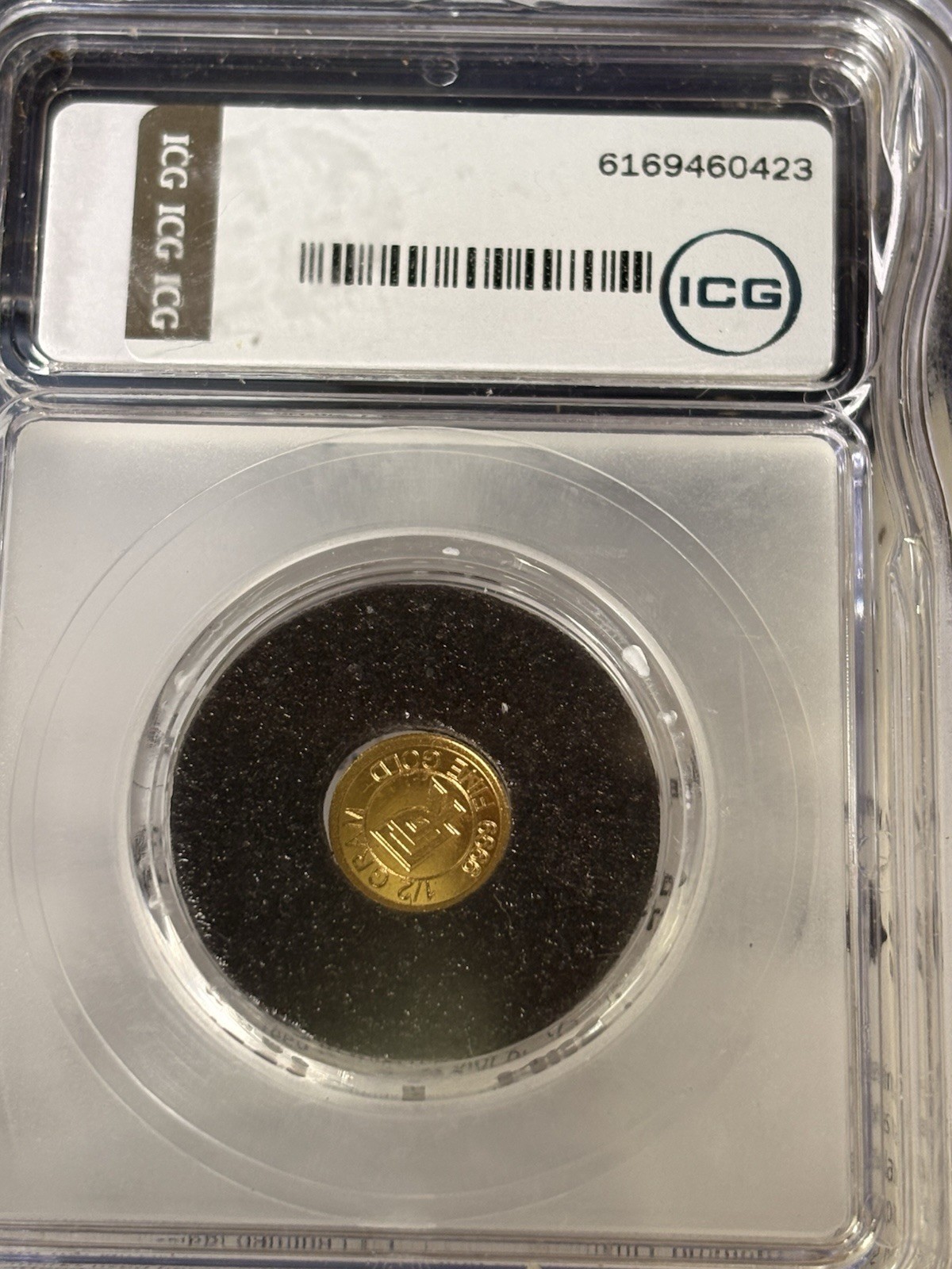 ICG Slabbed 1/2 Gram Gold! – .9999 Fine Gold Coin – Clean Ripz – 0.5g GOLD