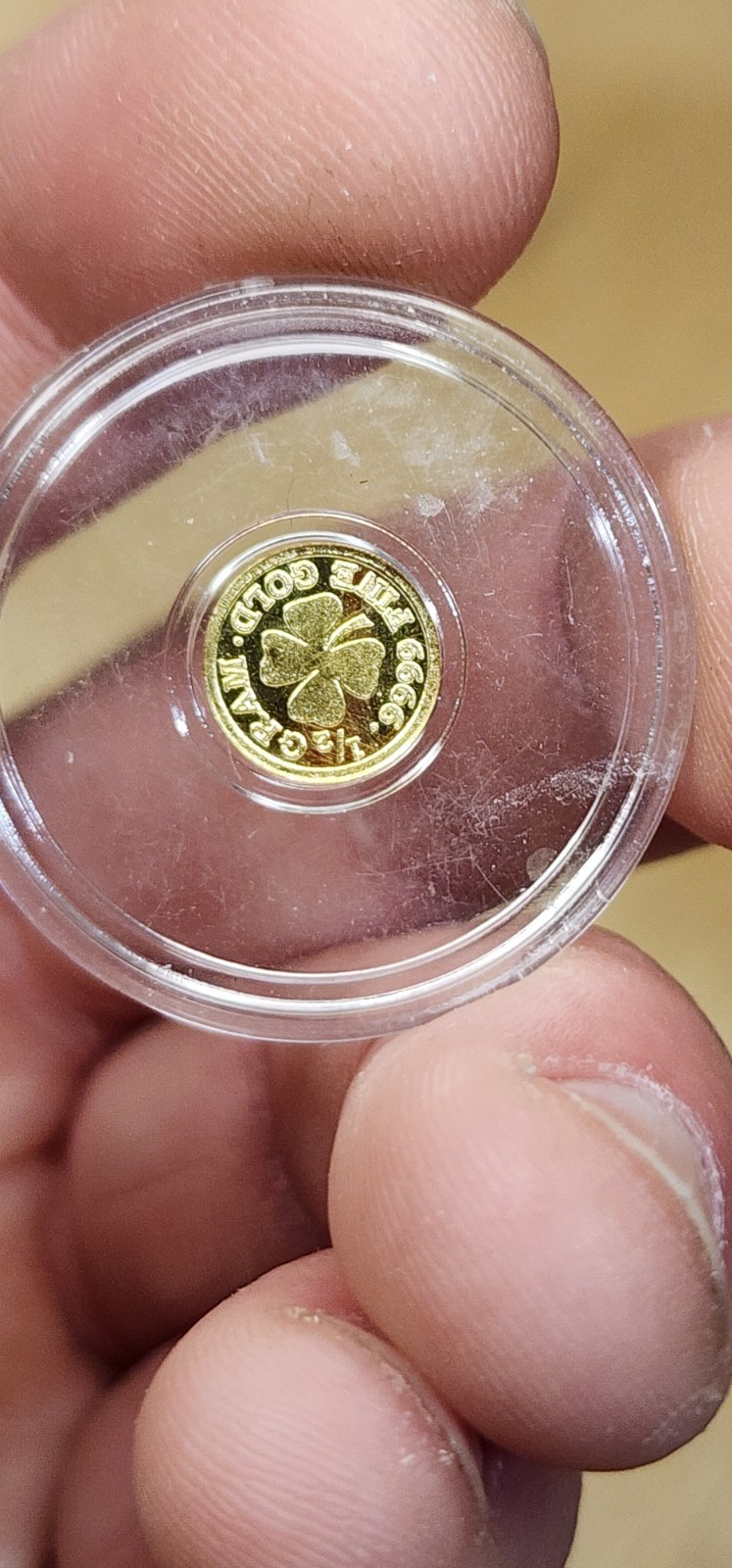 .5 Gram Gold 4 Leaf Clover