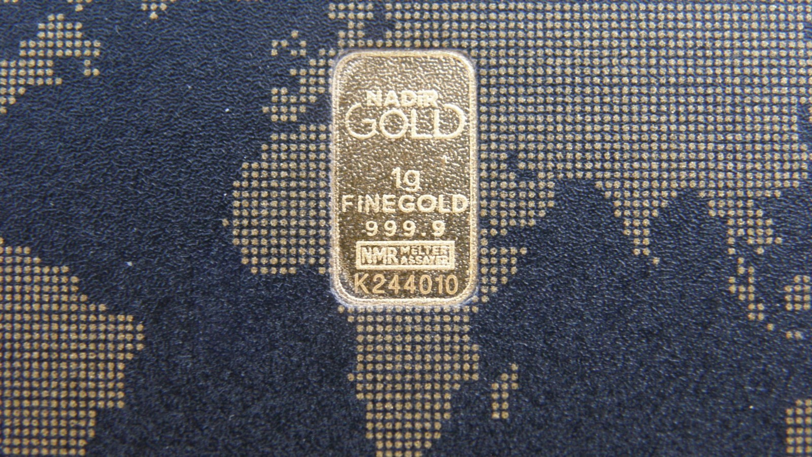 1 Gram .9999 Fine Gold Nadir Refinery Karatbar Card (1g, Karat Bar, Assay)