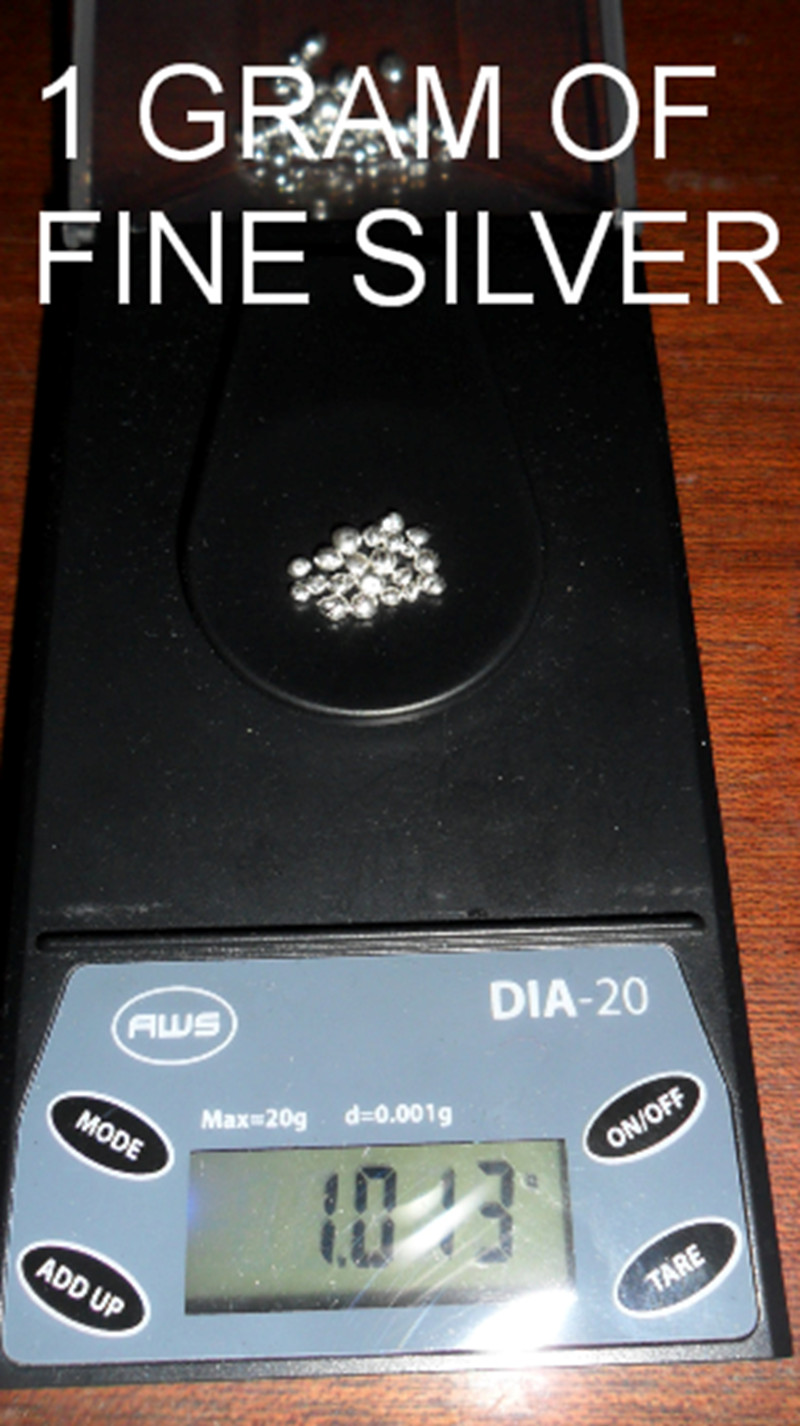 3 Dwt’s 99999+ MEDICAL GRADE PURE Silver Bullion shot, Highest Purity Available