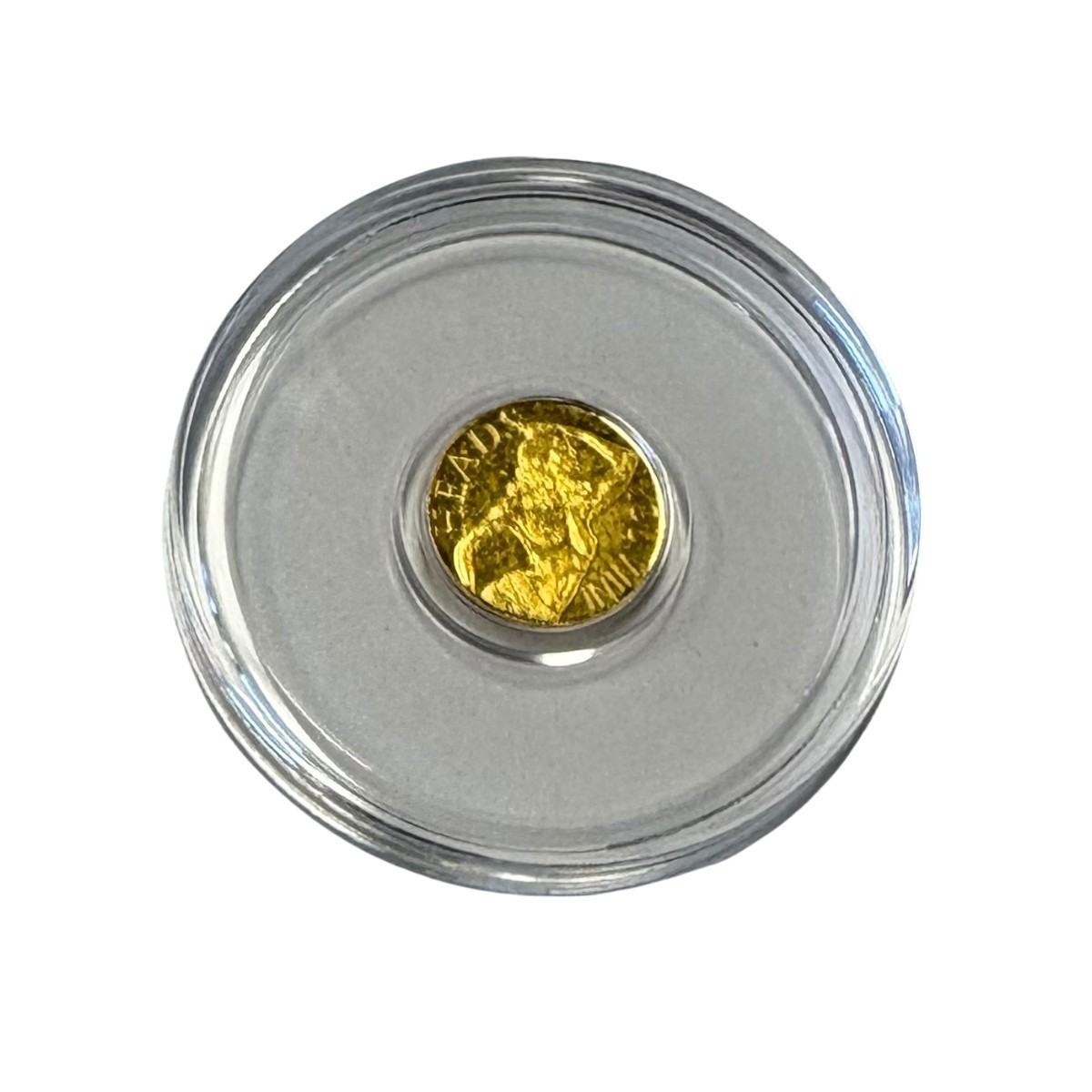 1/4 Gram .9999 Fine Gold Rounds – Heads and Tails (In Capsules)