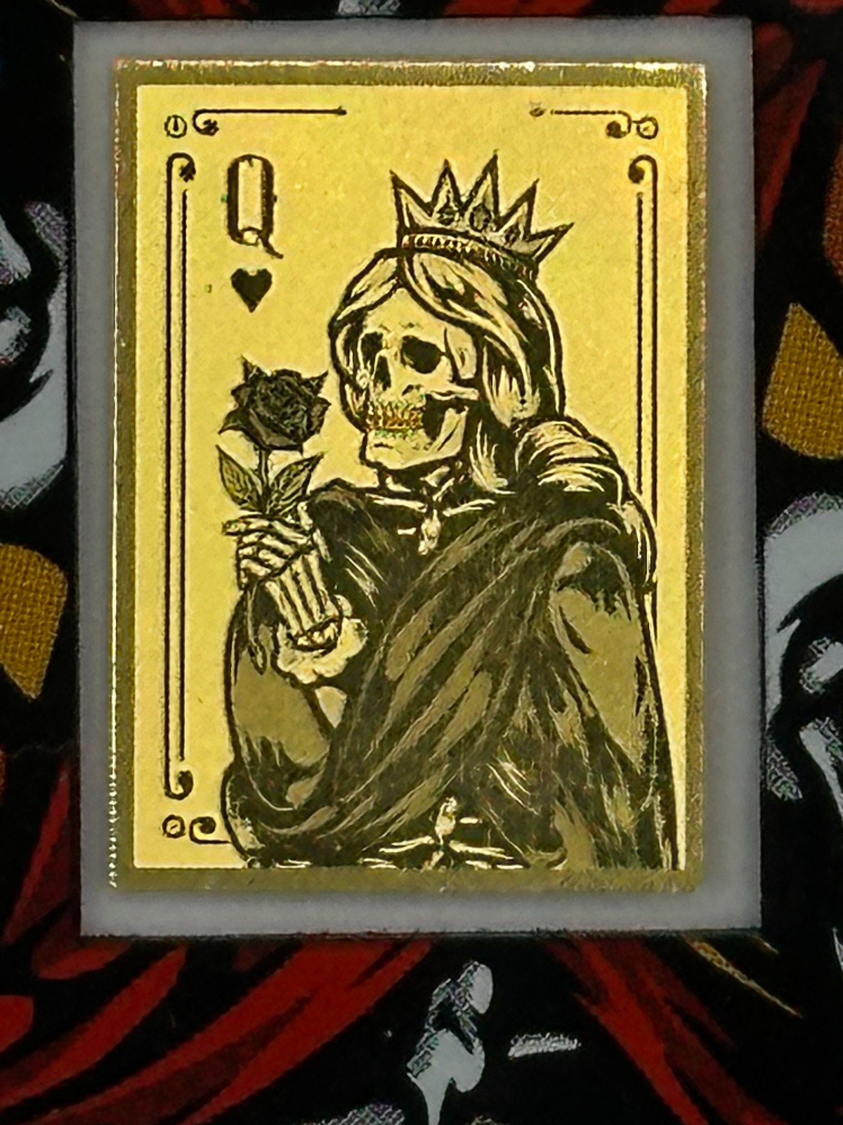 2025 Gabon Queen of Hearts Skull 1/1000th oz Gold Ltd: 5000 Pc