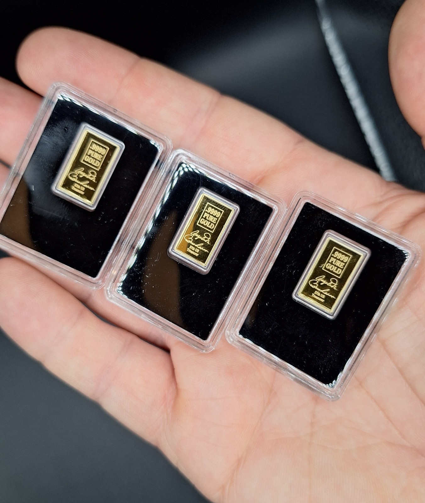✨ SET OF 3 ✨ 2025 St. Gaudens Liberty 🇺🇸 .9999 Pure Gold Bars