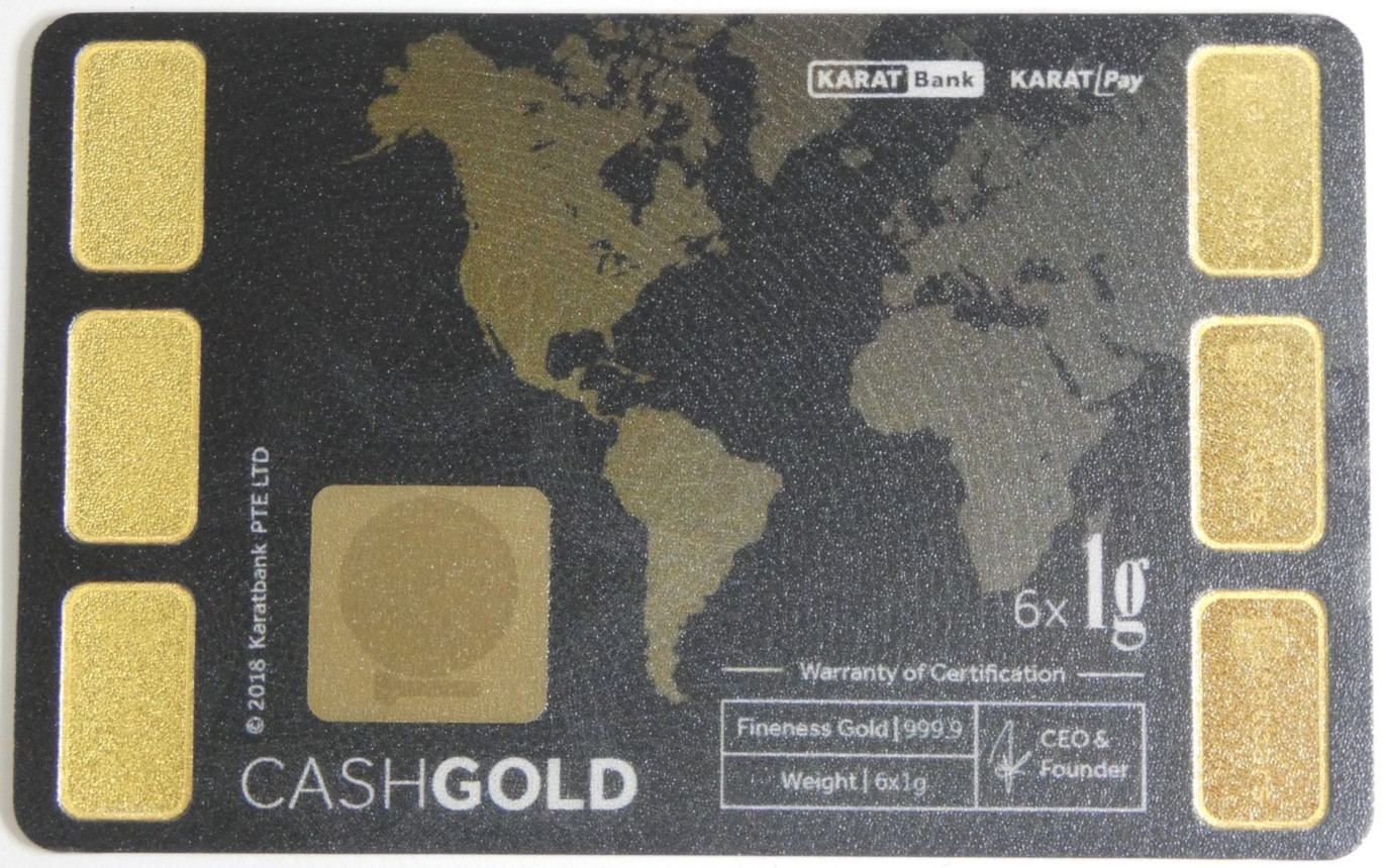 Karatbars International GmbH 6 Gram .9999 Fine Gold in Assay Card