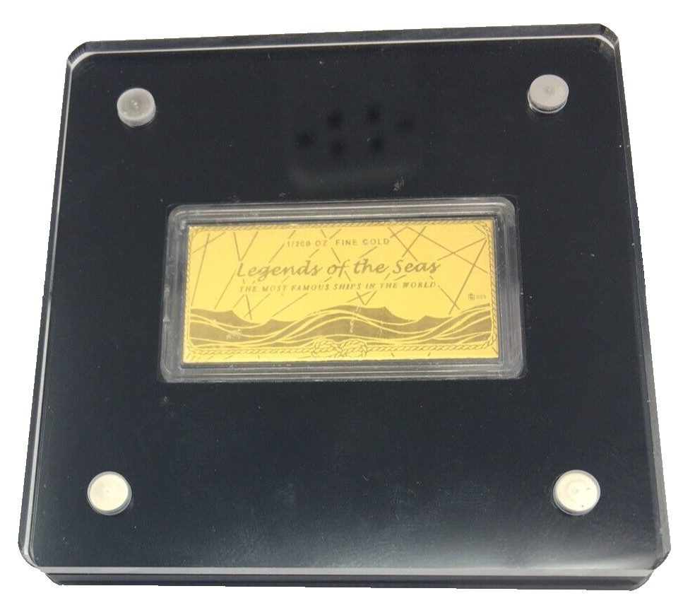 American Mint Legends of the Seas Pure Gold Ingot Collection HMS Victory.