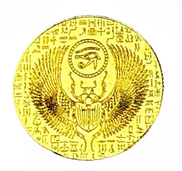 Fractional 1/200 Gold – Capsule Round MONARCH EGYPTIAN Pure Gold- Same Day Ship