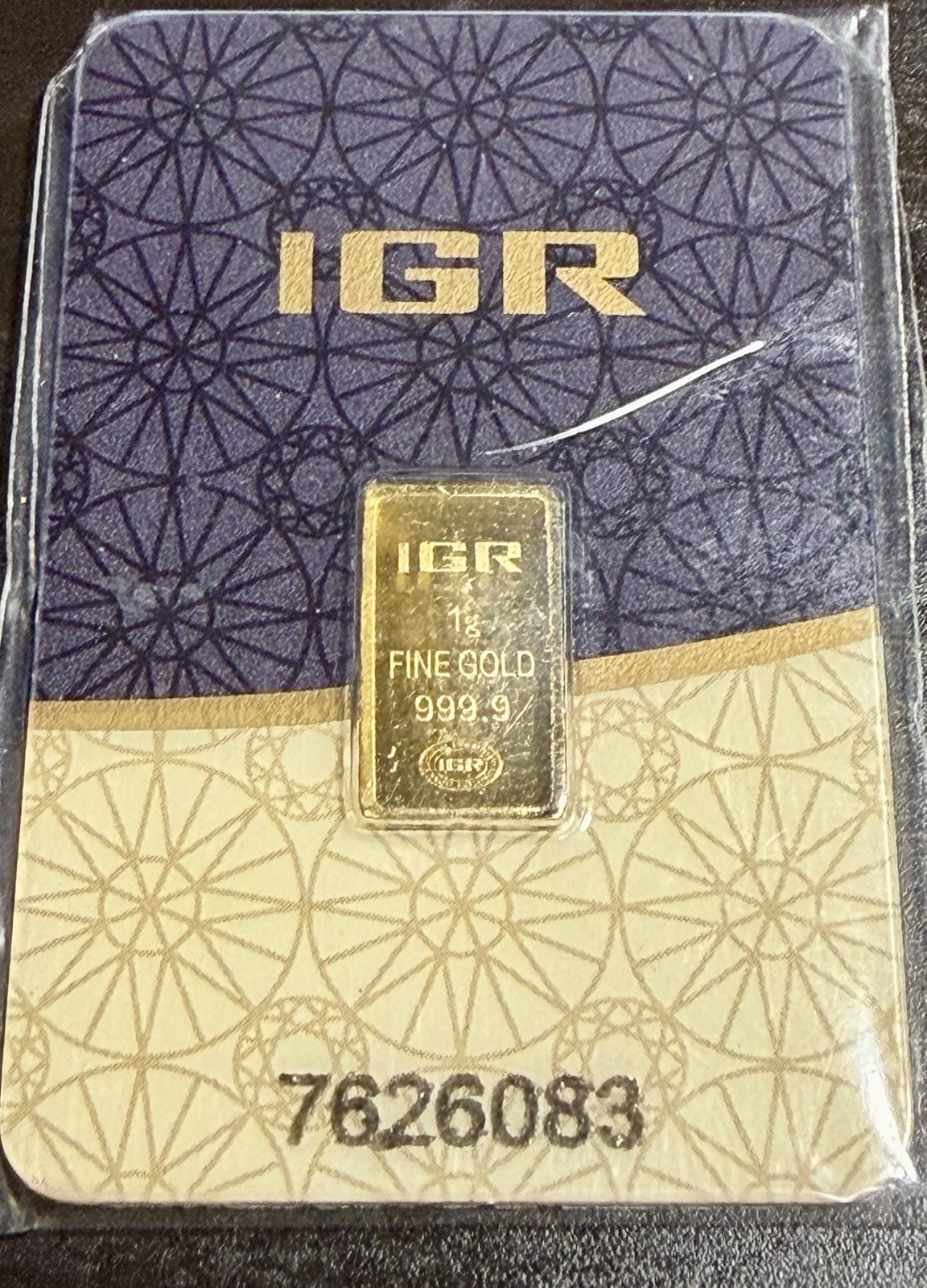 Valcambi 1g Platinum & IGR 1g Gold Bar Sealed Assay Bullion Bundle
