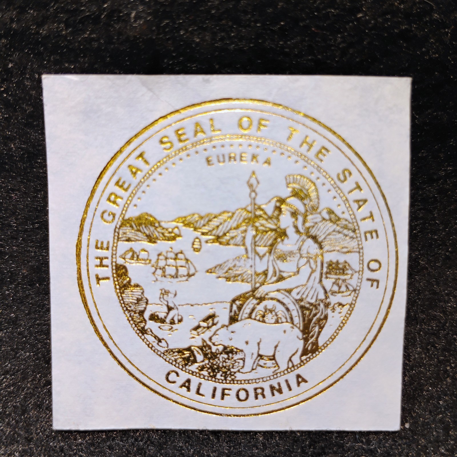 1991 ~ THE GREAT SEAL OF THE STATE OS CALIFORNIA ~ 1/10oz .9999 GOLD ROUND