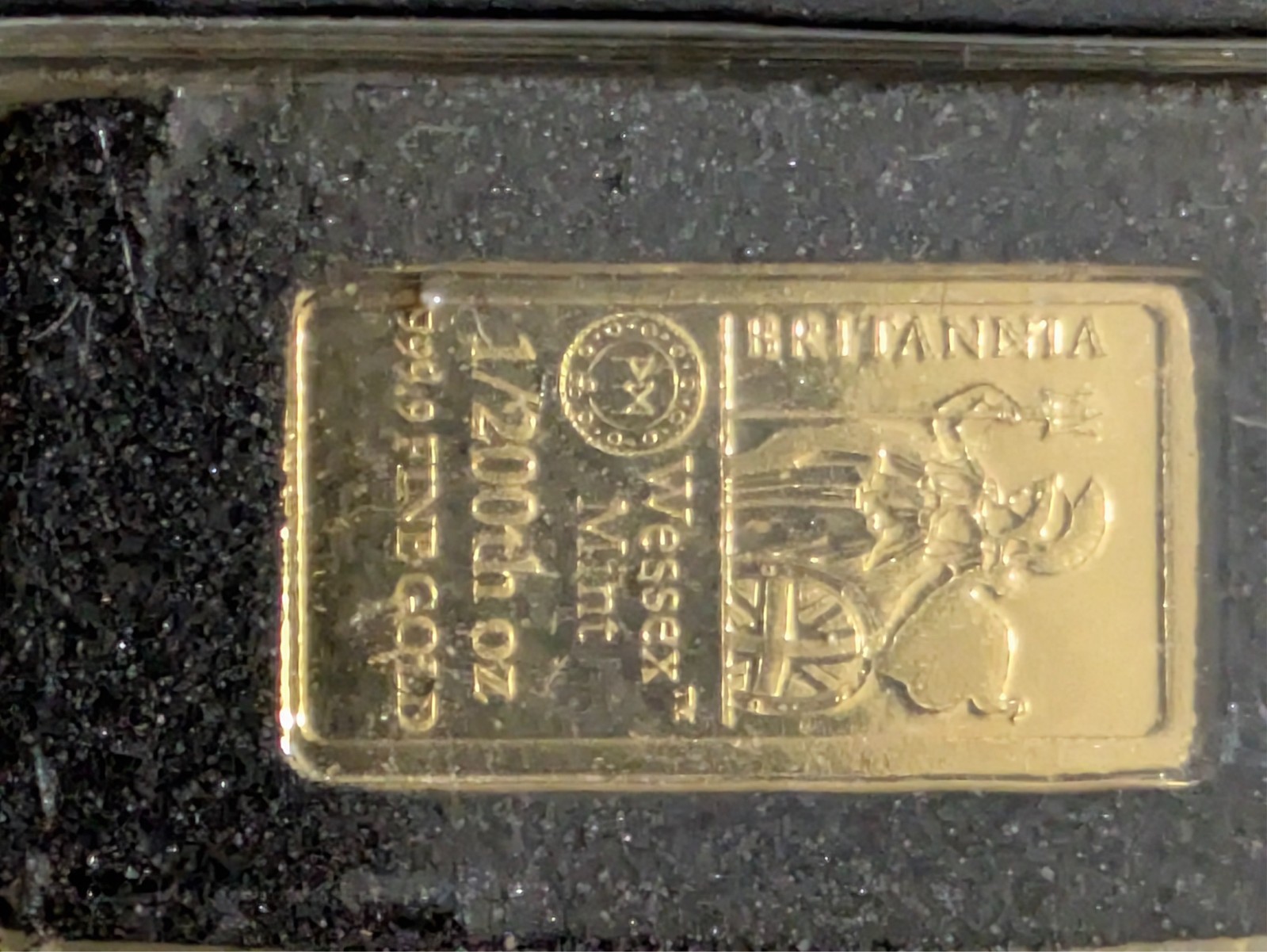 WESSEX MINT 4X 1/200 OZ 9999 FINE GOLD BRITANNIA DESIGN ORIGINAL PACKAGING 0.62g
