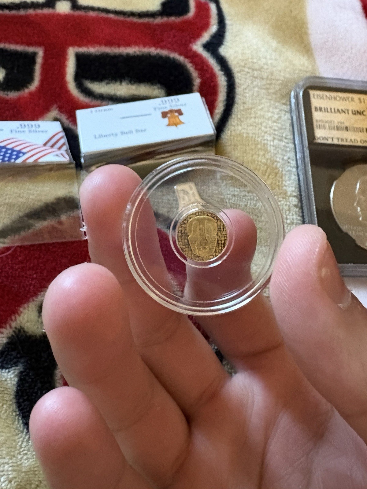 24k Gold Coins / .999 Pure Silver Bars Bullion + 1974 Eisenhower $1 GRADED