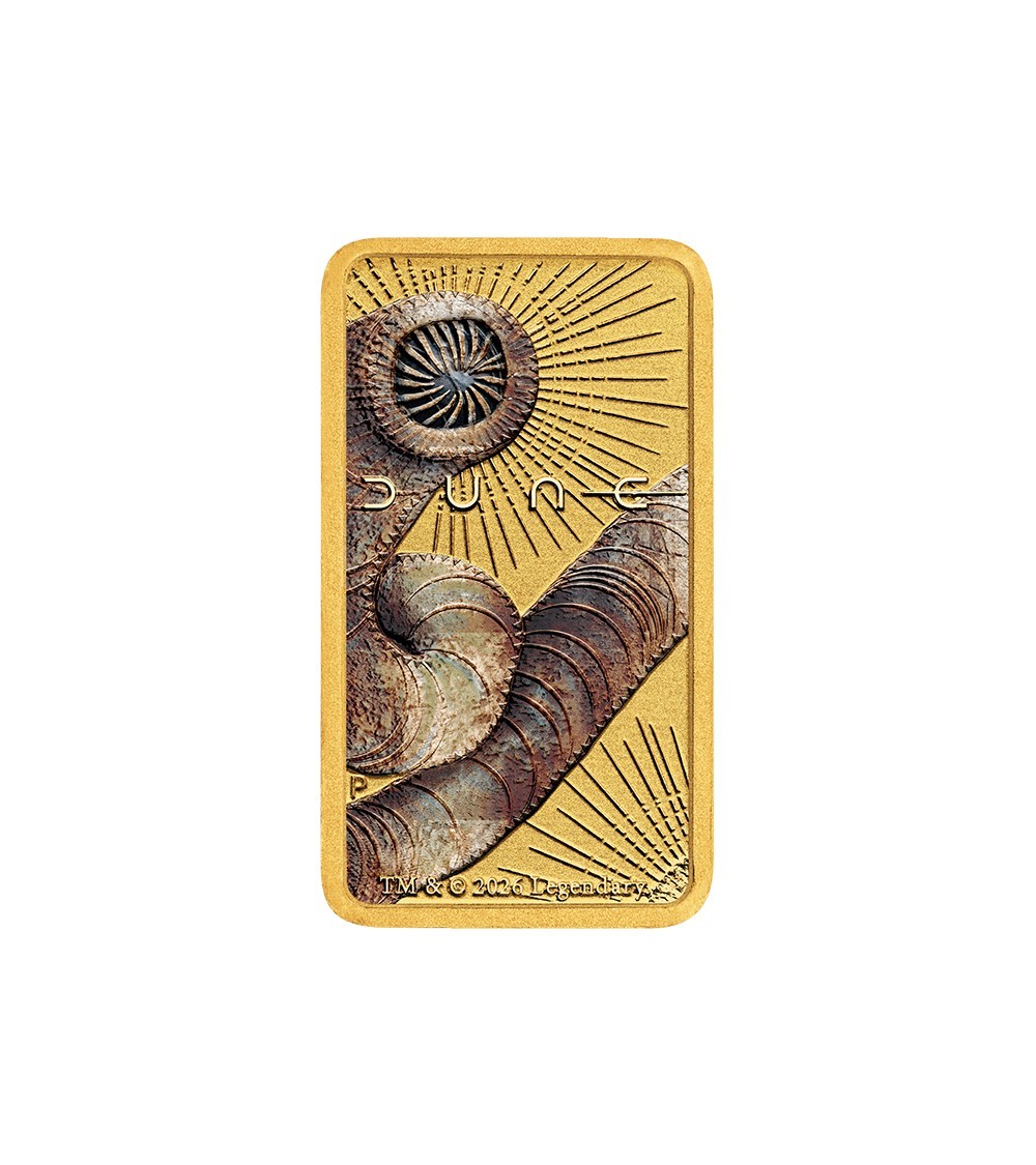 2026 Gold bar Au999.9 The Perth Mint 2026 Legendary Dune 1g Colored Minted Bar