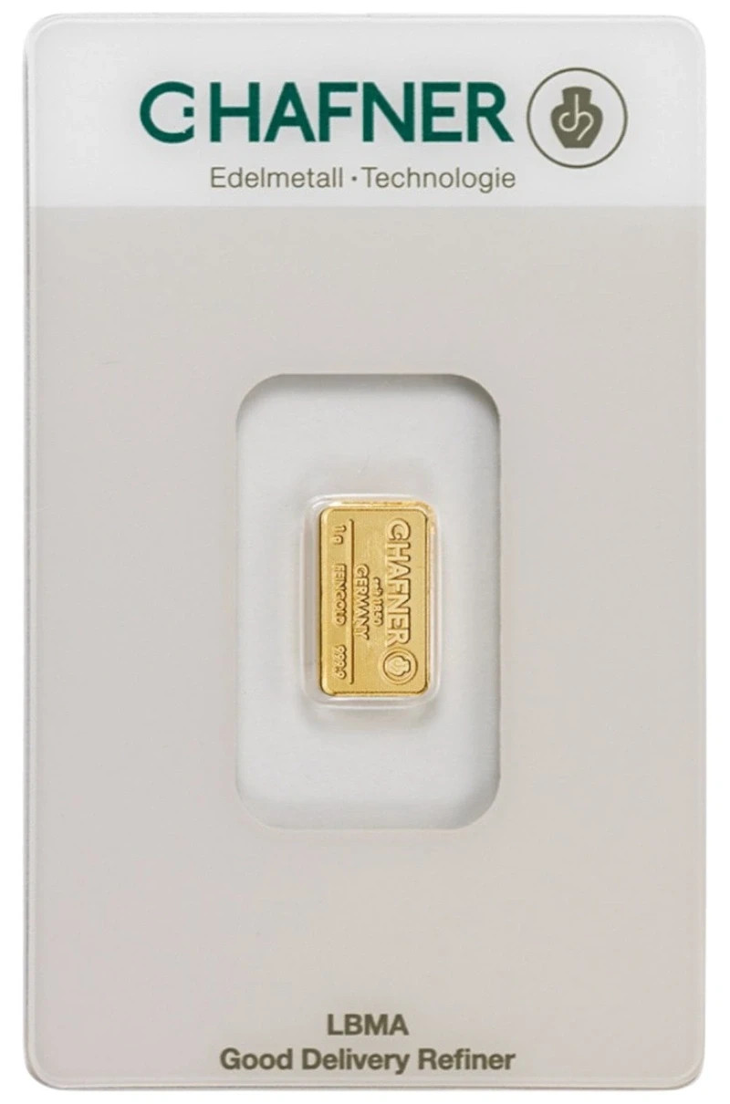 1g GOLD 999.9 FINE BULLION BAR + FREE 0.10g Godl Hand Made Coin