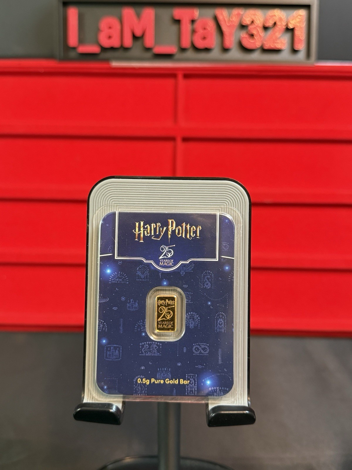 VERY LOW SERIAL #00009 Harry Potter 25 years Of Magic 0.5g Pure Gold Bar PAMP