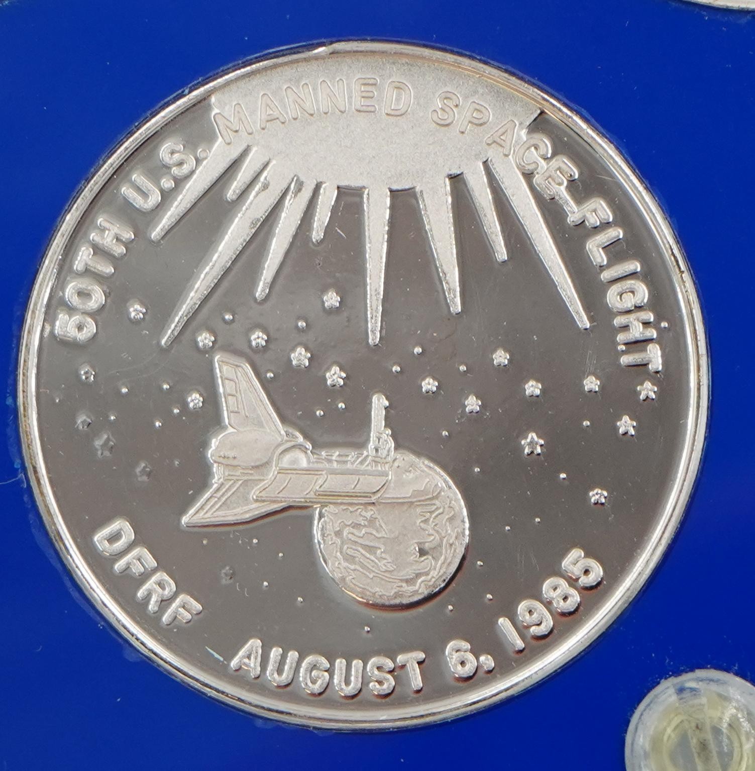 10oz Pure Silver NASA Commemorative Medallion Set Custom Shuttle Display Stand
