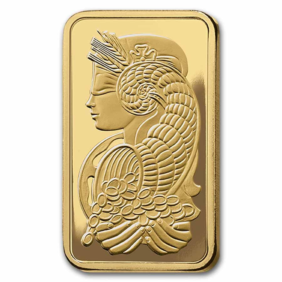 5 gram Gold Bar-PAMP Suisse Lady Fortuna Veriscan®(In Assay)