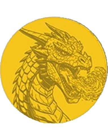 Fire Dragon 1/1000oz 999 Gold Coin in Themed Card