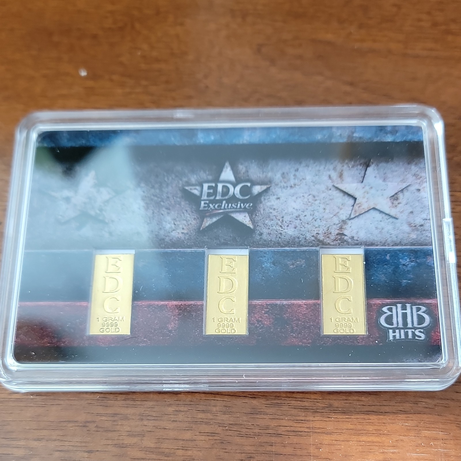 BHB HITS TRIPLE GRAMS SERIES 2 EDC Exclusive 3g .9999 Gold In Assay 1 Of 5