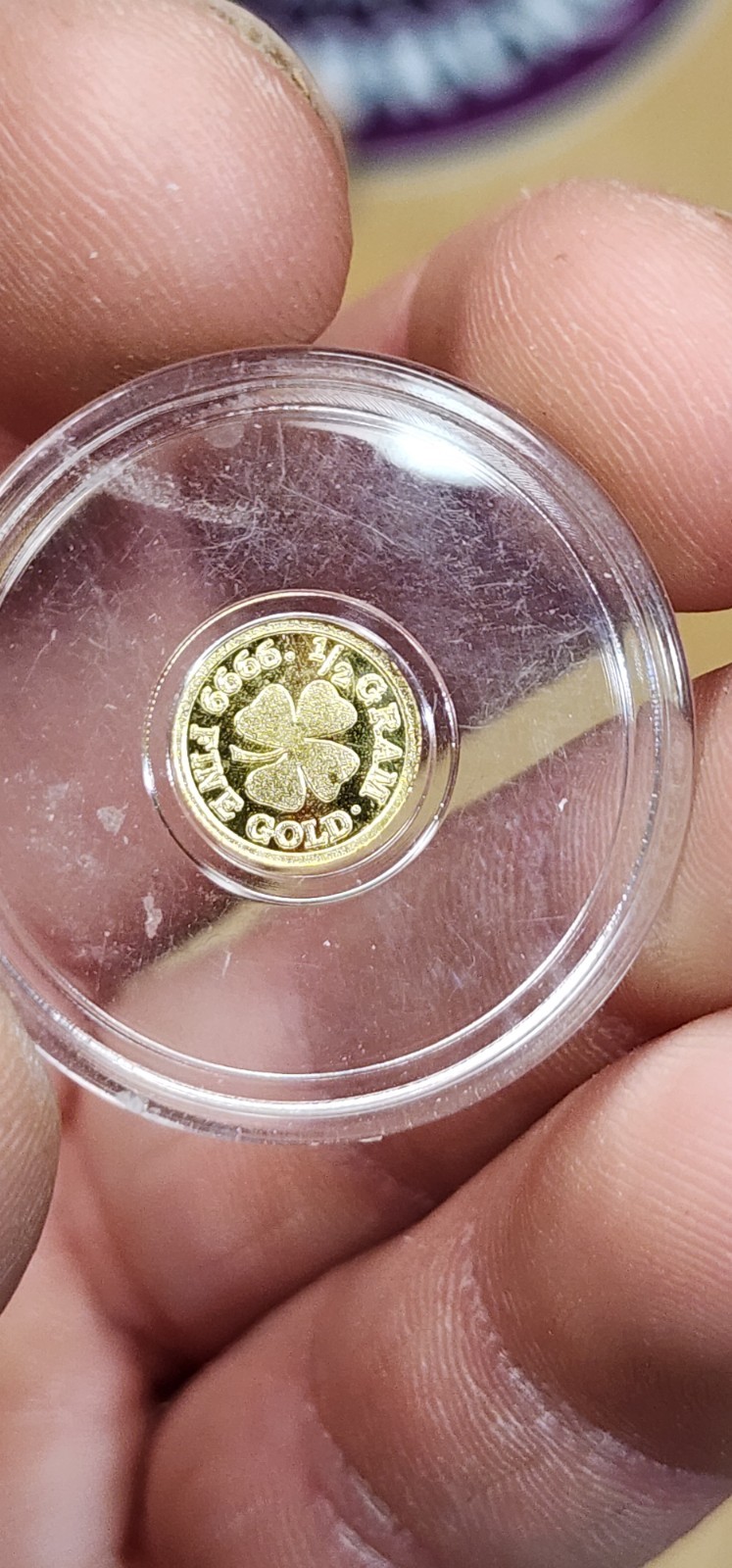 .5 Gram Gold 4 Leaf Clover