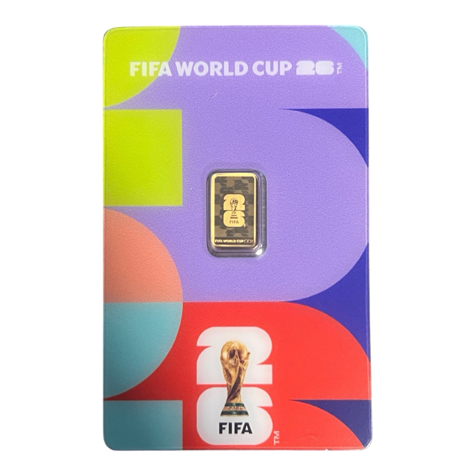 PAMP Suisse 1 gram FIFA World Cup Limited Edition with Sleeve. 7500 Mintage!