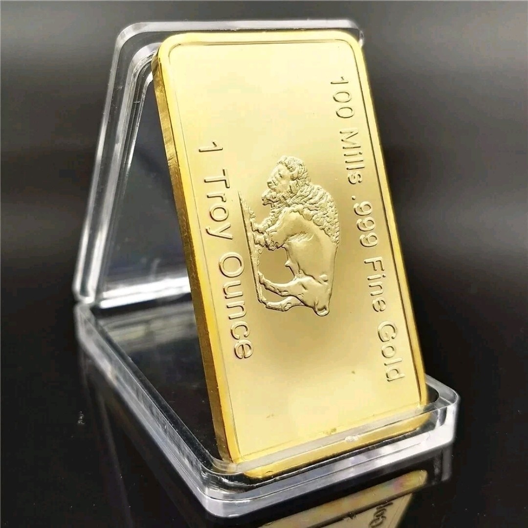 (6) 1 OZ – Gold Buffalo Bulllion Bar .999 Fine 24k GOLD BARS