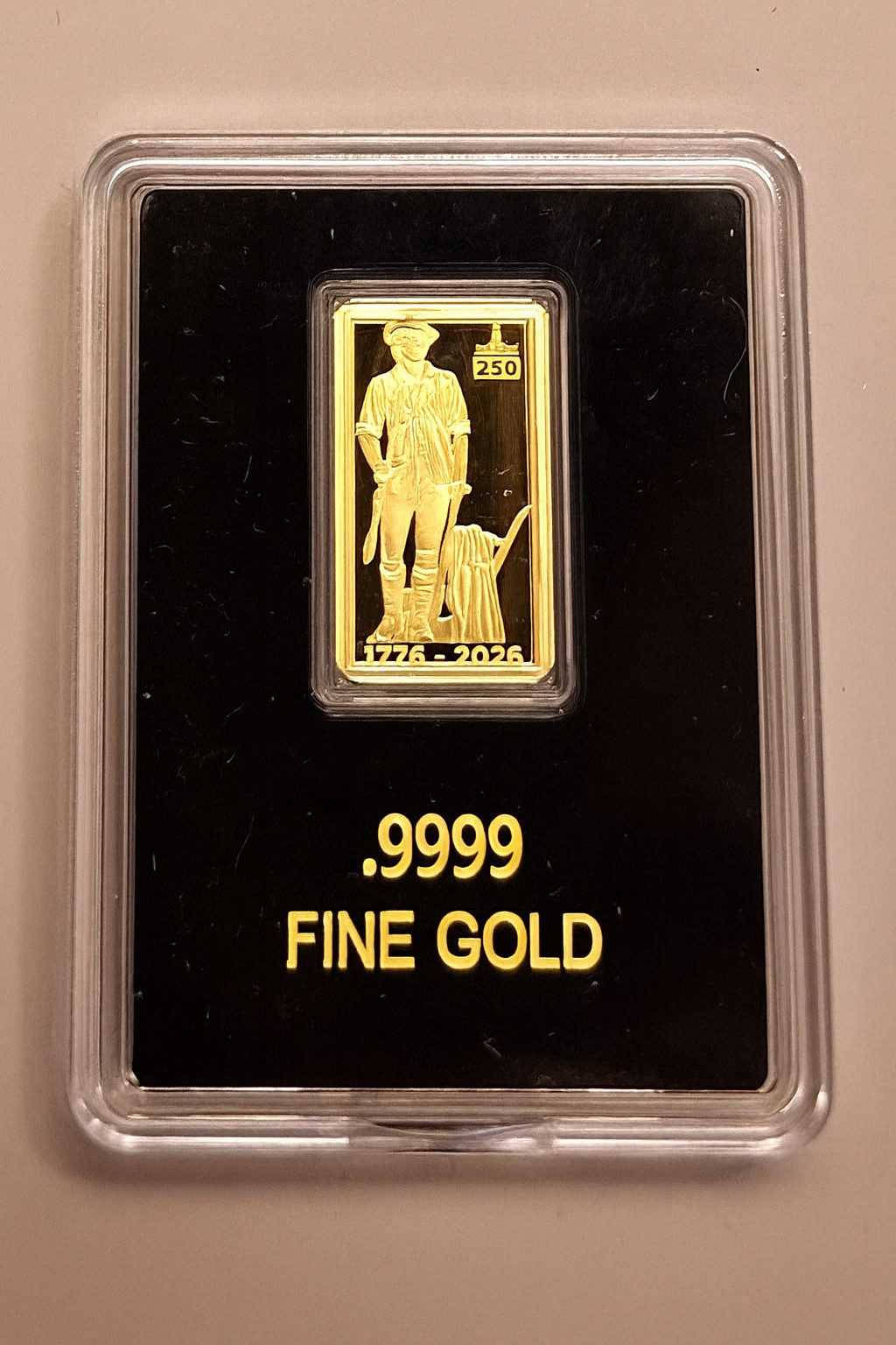 🇺🇸 Minuteman Freedom Bar – .9999 Pure Gold American Bullion Bar ✨