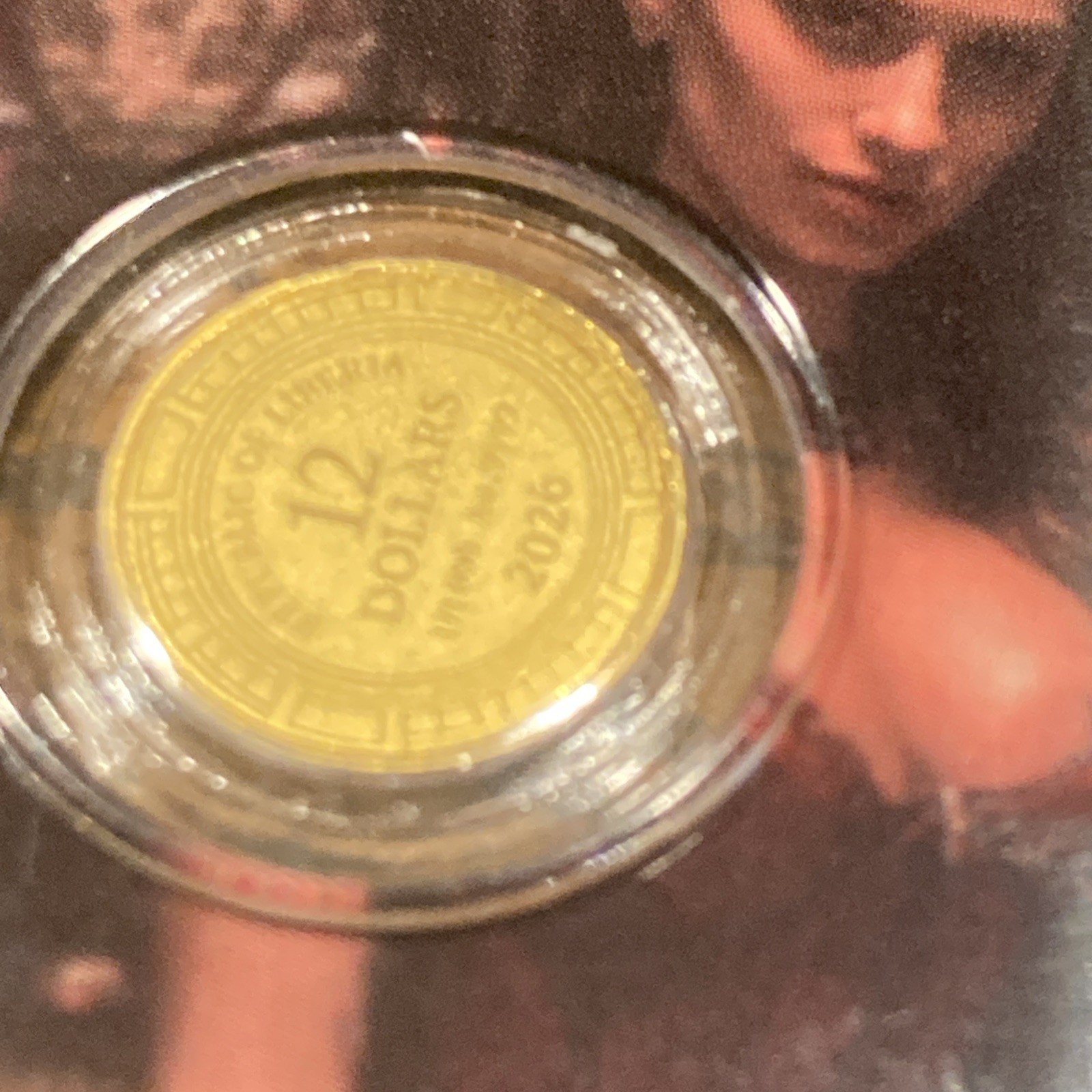 1/1000 oz Gold 2026 Las Vegas .9999 Gold Coin #8334 W/COA Card Limited